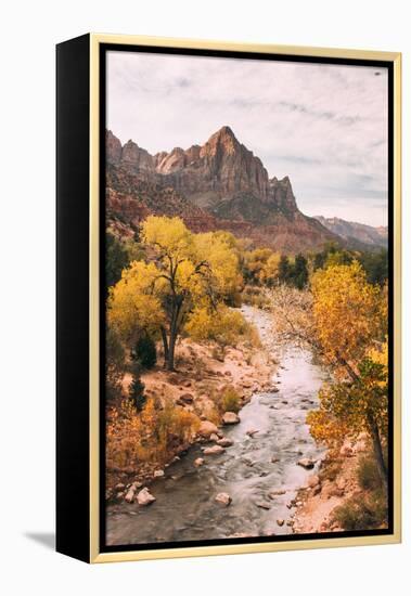 Autmun Virgin River, Zion National Park, Utah-Vincent James-Framed Premier Image Canvas
