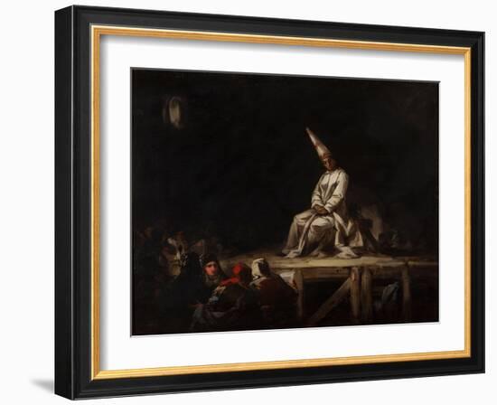 Auto-Da-Fé-Eugenio Lucas Velázquez-Framed Giclee Print