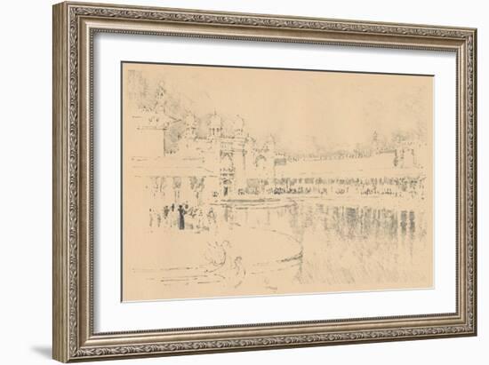 Auto-Lithograph by J. Pennell, C1877-1898, (1898)-Joseph Pennell-Framed Giclee Print