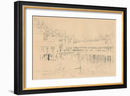 Auto-Lithograph by J. Pennell, C1877-1898, (1898)-Joseph Pennell-Framed Giclee Print