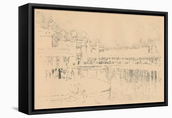 Auto-Lithograph by J. Pennell, C1877-1898, (1898)-Joseph Pennell-Framed Premier Image Canvas