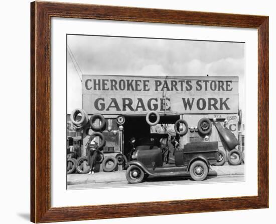 Auto Parts Shop, Atlanta, Georgia, c.1936-Walker Evans-Framed Photo