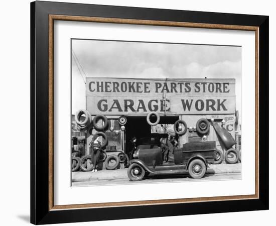 Auto Parts Shop, Atlanta, Georgia, c.1936-Walker Evans-Framed Photo