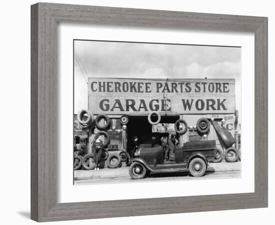 Auto Parts Shop, Atlanta, Georgia, c.1936-Walker Evans-Framed Photo