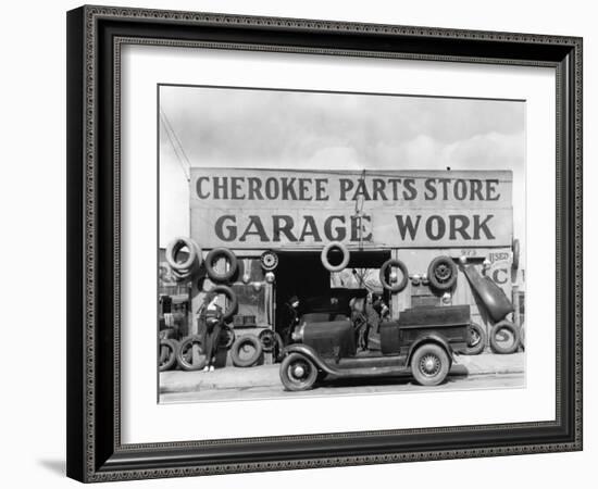 Auto Parts Shop, Atlanta, Georgia, c.1936-Walker Evans-Framed Photo