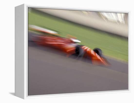 Auto Racing Action-null-Framed Premier Image Canvas