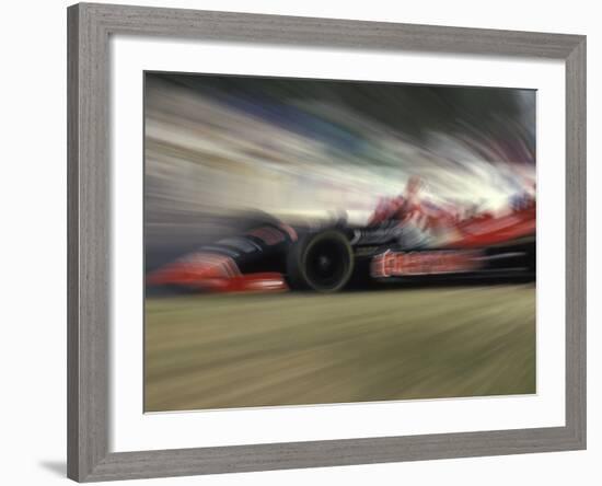 Auto Racing Action-null-Framed Photographic Print