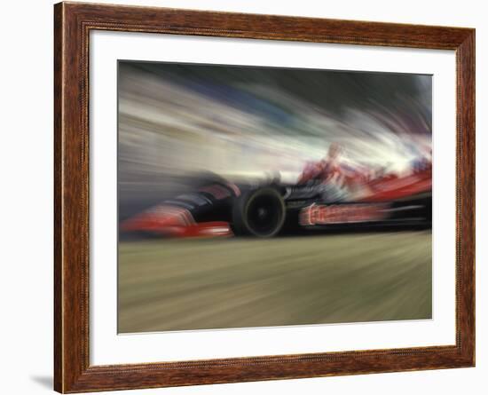 Auto Racing Action-null-Framed Photographic Print