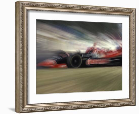 Auto Racing Action-null-Framed Photographic Print