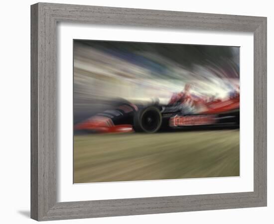 Auto Racing Action-null-Framed Photographic Print