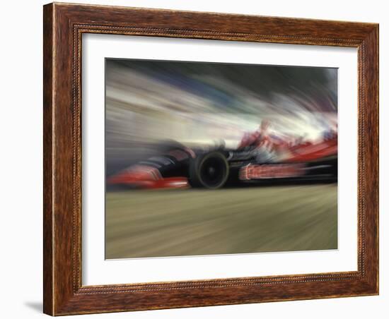 Auto Racing Action-null-Framed Photographic Print