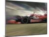 Auto Racing Action-null-Mounted Photographic Print