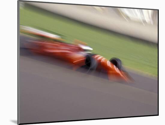 Auto Racing Action-null-Mounted Photographic Print