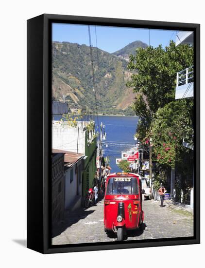 Auto Rickshaw, San Pedro, San Pedro La Laguna, Lake Atitlan, Guatemala, Central America-Wendy Connett-Framed Premier Image Canvas