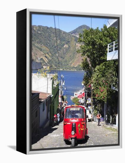 Auto Rickshaw, San Pedro, San Pedro La Laguna, Lake Atitlan, Guatemala, Central America-Wendy Connett-Framed Premier Image Canvas