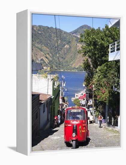 Auto Rickshaw, San Pedro, San Pedro La Laguna, Lake Atitlan, Guatemala, Central America-Wendy Connett-Framed Premier Image Canvas