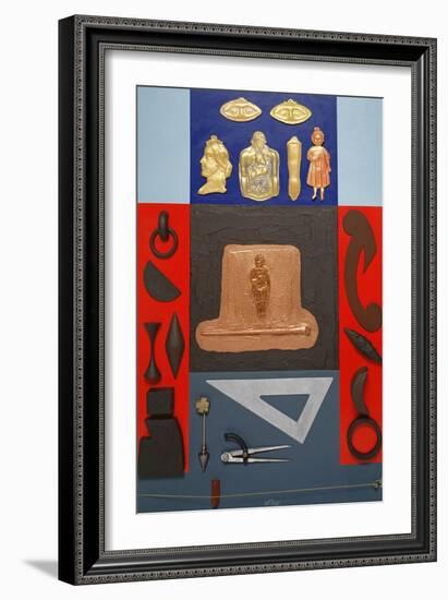 Autobiografico, 1999-Lucio Del Pezzo-Framed Giclee Print