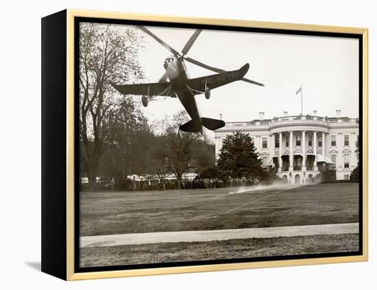 Autogiro Takes Off at White House-null-Framed Premier Image Canvas