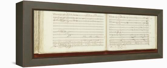 Autograph Copy of 'The Magic Flute'-Wolfgang Amadeus Mozart-Framed Premier Image Canvas