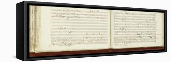 Autograph Copy of 'The Magic Flute'-Wolfgang Amadeus Mozart-Framed Premier Image Canvas