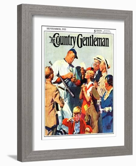 "Autograph for a Fan," Country Gentleman Cover, September 1, 1933-William Meade Prince-Framed Giclee Print