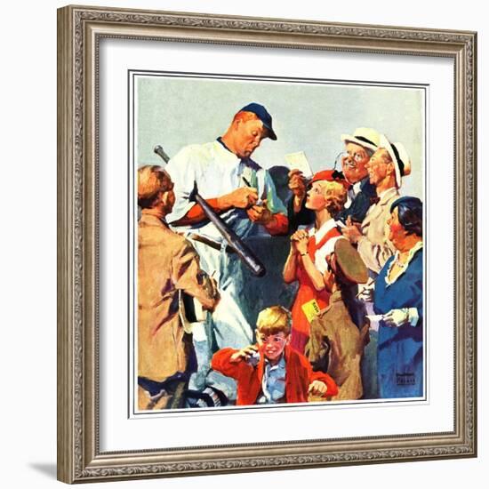 "Autograph for a Fan,"September 1, 1933-William Meade Prince-Framed Giclee Print