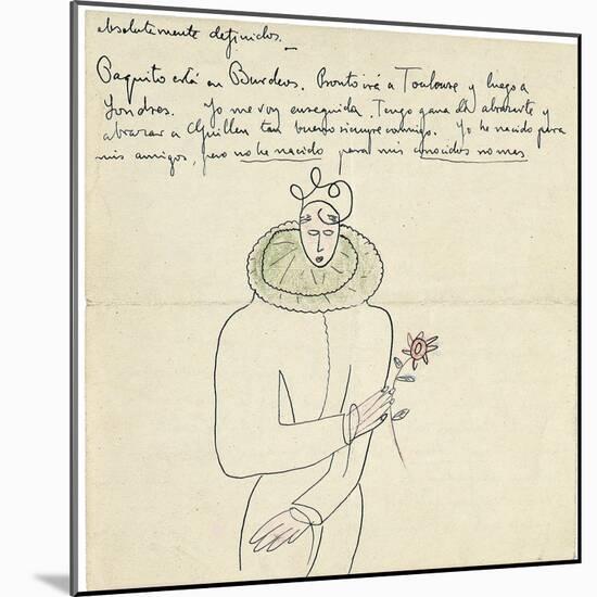 Autograph Letter to Melchor Fernandez Alamgro, Granada, Late January 1926-Federico Garcia Lorca-Mounted Giclee Print