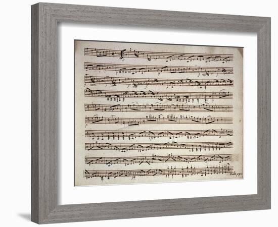 Autograph Music Score by Giovanni Battista Viotti-null-Framed Giclee Print