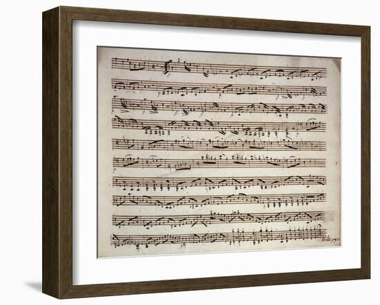 Autograph Music Score by Giovanni Battista Viotti-null-Framed Giclee Print