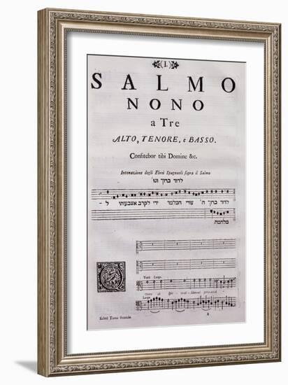 Autograph Sheet Music of a Collection of Psalms-null-Framed Giclee Print