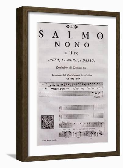 Autograph Sheet Music of a Collection of Psalms-null-Framed Giclee Print