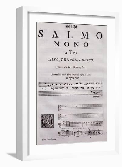 Autograph Sheet Music of a Collection of Psalms-null-Framed Giclee Print