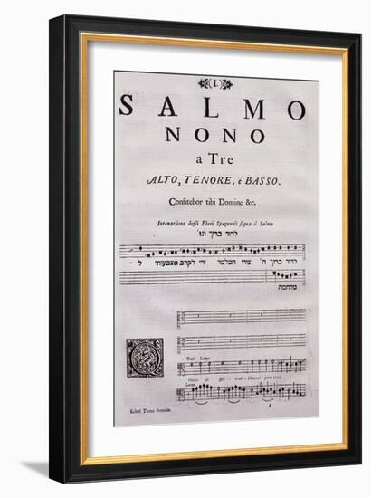 Autograph Sheet Music of a Collection of Psalms-null-Framed Giclee Print