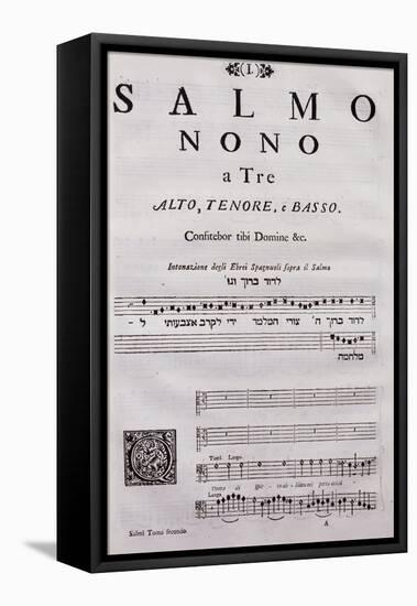 Autograph Sheet Music of a Collection of Psalms-null-Framed Premier Image Canvas