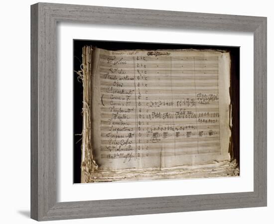 Autograph Sheet Music of Armida, Opera by Gioachino Rossini-null-Framed Giclee Print