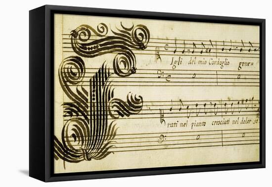 Autograph Sheet Music of Cantata for Solo Voice-null-Framed Premier Image Canvas