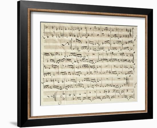 Autograph Sheet Music of Course of Counterpoint-Umberto Giordano-Framed Giclee Print