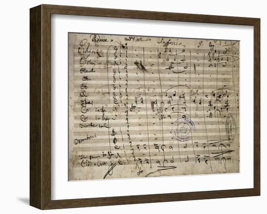 Autograph Sheet Music of Didone-null-Framed Giclee Print