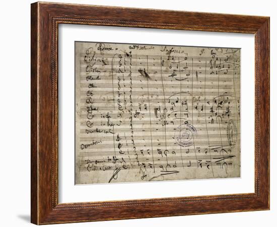 Autograph Sheet Music of Didone-null-Framed Giclee Print