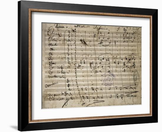 Autograph Sheet Music of Didone-null-Framed Giclee Print