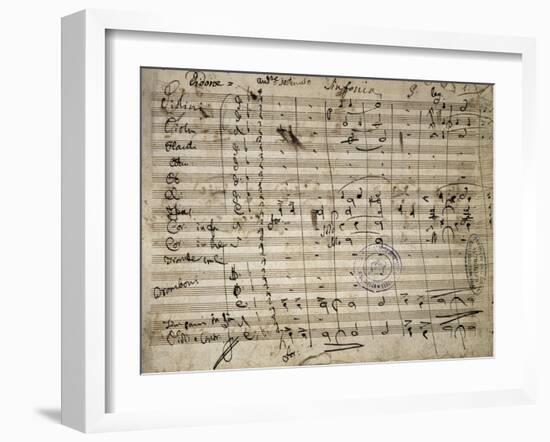 Autograph Sheet Music of Didone-null-Framed Giclee Print