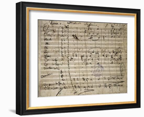 Autograph Sheet Music of Didone-null-Framed Giclee Print