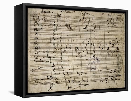 Autograph Sheet Music of Didone-null-Framed Premier Image Canvas