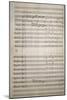 Autograph Sheet Music of Fantasia Funebre, 1856-Saverio Mercadante-Mounted Giclee Print
