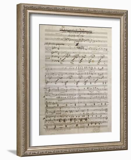 Autograph Sheet Music of Finnlandische Volksweisen-null-Framed Giclee Print