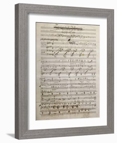 Autograph Sheet Music of Finnlandische Volksweisen-null-Framed Giclee Print