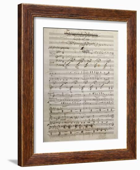 Autograph Sheet Music of Finnlandische Volksweisen-null-Framed Giclee Print