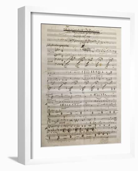 Autograph Sheet Music of Finnlandische Volksweisen-null-Framed Giclee Print