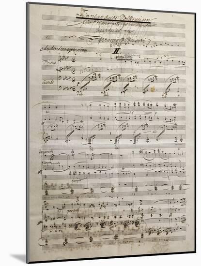 Autograph Sheet Music of Finnlandische Volksweisen-null-Mounted Giclee Print