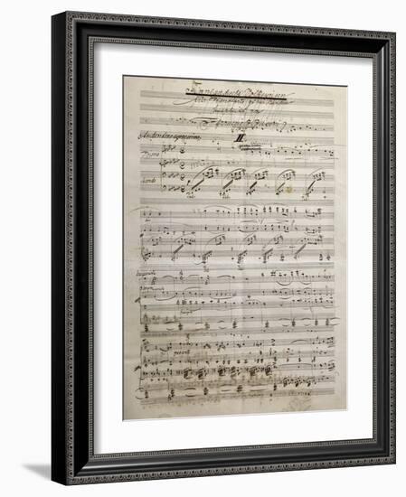 Autograph Sheet Music of Finnlandische Volksweisen-null-Framed Giclee Print